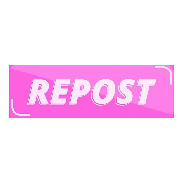 Repost-Benutzer-Symbol Karikatur des Repost-Nutzer-Vektor-Symbols für Webdesign, isoliert auf weißem Hintergrund