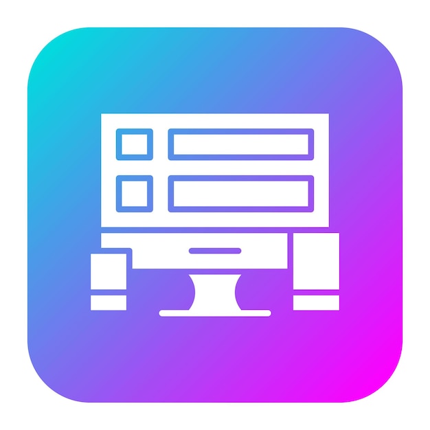 Responsive Design-Vektor-Symbol kann für Web-Hosting-Ikonen verwendet werden