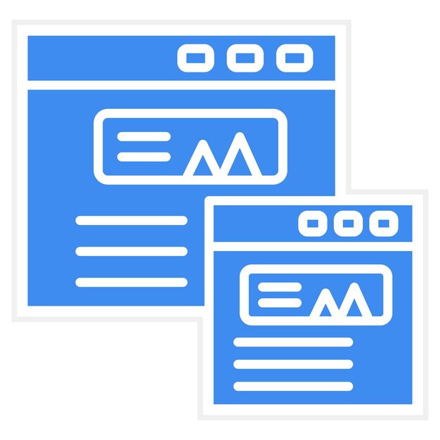 Responsive Vektor-Icon-Bild kann für SEO und SEM verwendet werden