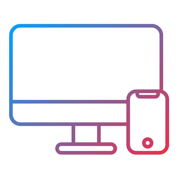 Responsive Web-Design-Icon-Vektorbild Kann für UX und UI verwendet werden
