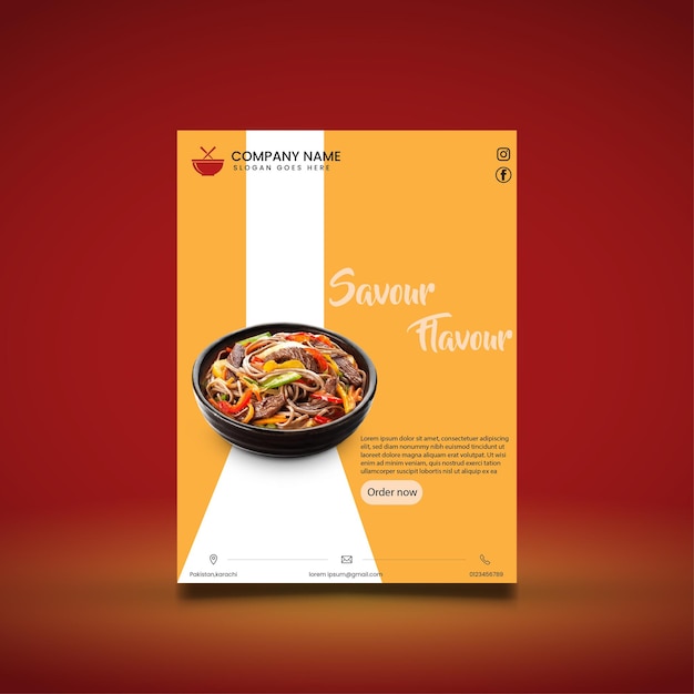 Restaurant Flyer Vorlage