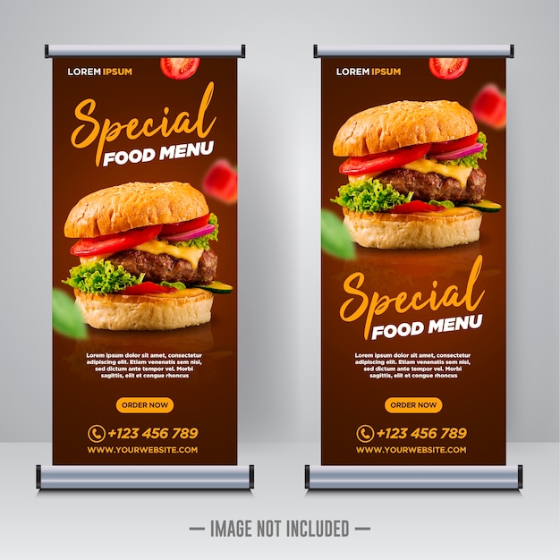 Restaurant food social media banner post design vorlage