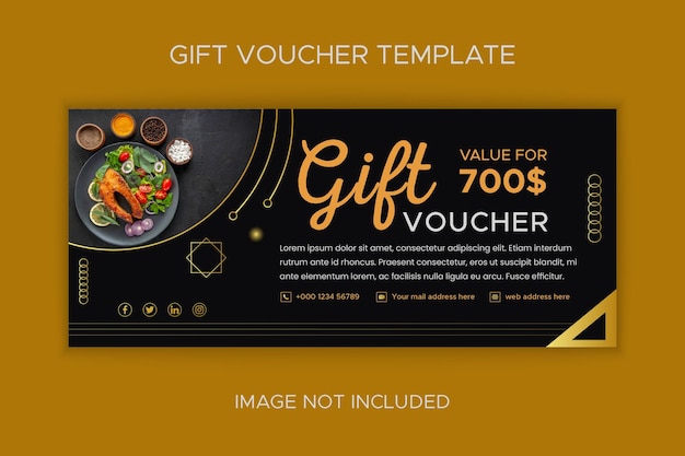 Restaurant-Geschenkgutschein-Vorlage