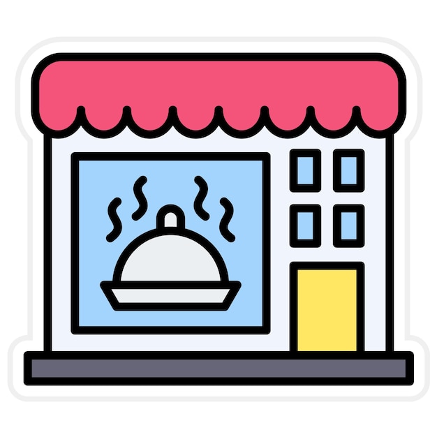 Vektor restaurant-ikonen-vektorbild kann für reisen verwendet werden