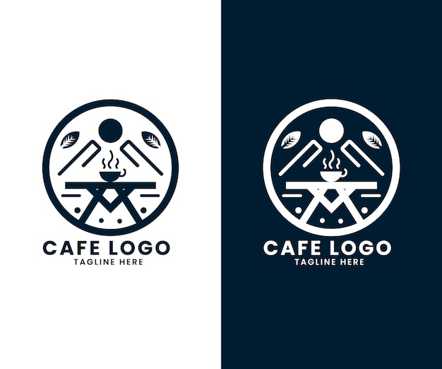 Vektor restaurant-logo, café-logo-design, vektor-vorlage, kaffee-logo und vektor-symbol