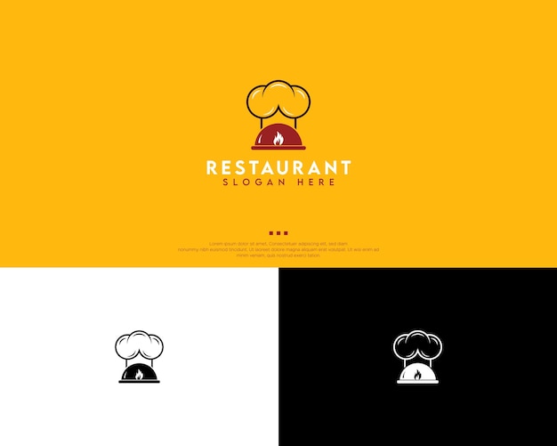 Restaurant logo design-vorlage