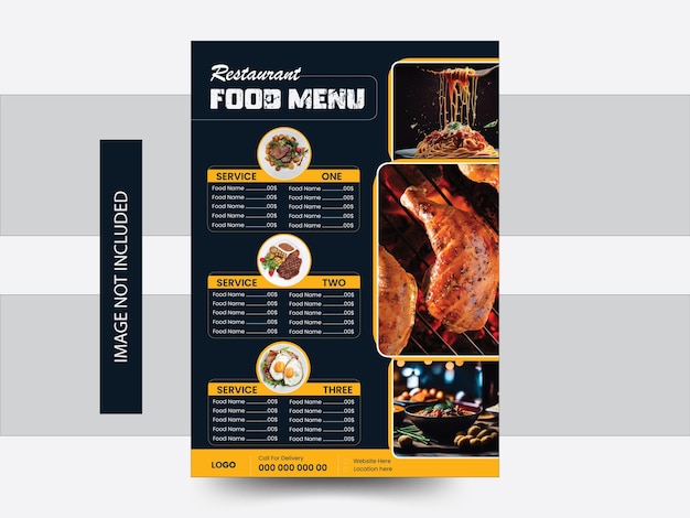 Restaurant-Menü-Design-Vorlage
