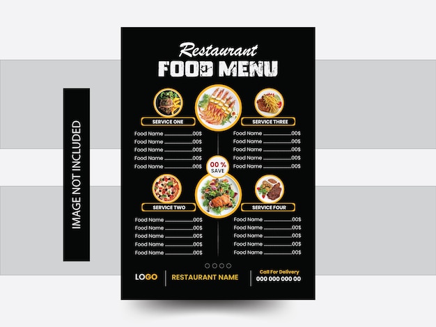 Restaurant-Menü-Design-Vorlage