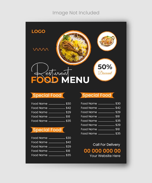 Restaurantmenü Vintage-Design