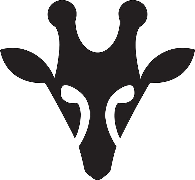 Vektor retikuliertes giraffen-vektor-symbol