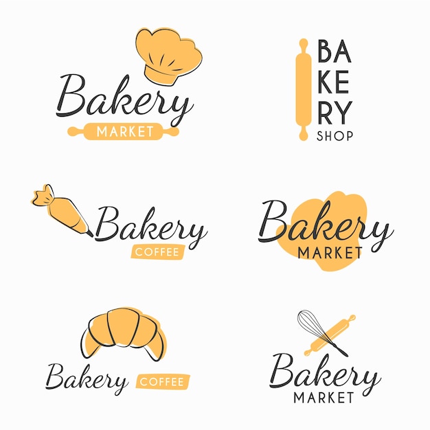 Retro bäckerei logo