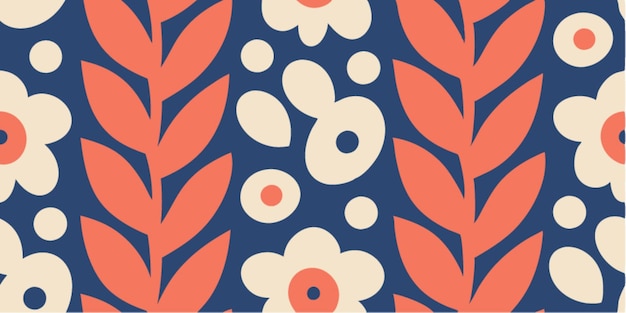 Retro-Blumenmuster