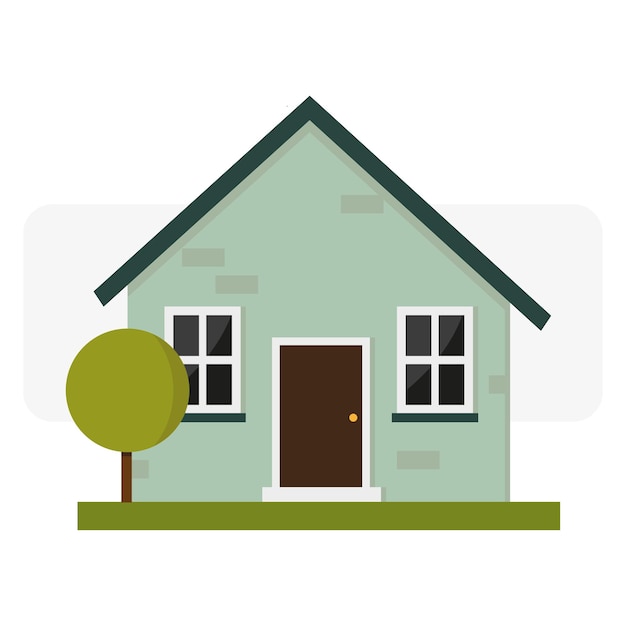 Retro-Cartoon-Haus tolles Design für alle Zwecke Vektor-Illustration