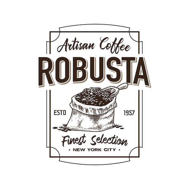 Retro coffee shop logo vorlage