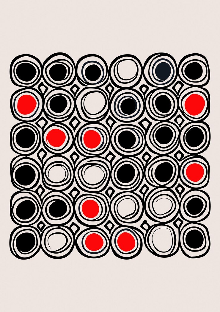 Vektor retro geometrische minimalistische vektorgrafiken