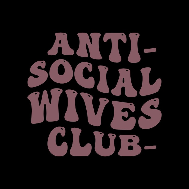Retro gewelltes anti-social-club-t-shirt-design
