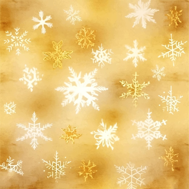 Retro goldenes Weihnachtsaquarell, tolles Design für jeden Zweck