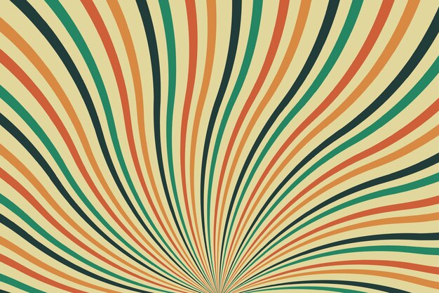 Retro-Hintergrund mit Strahlen oder Streifen in der Mitte