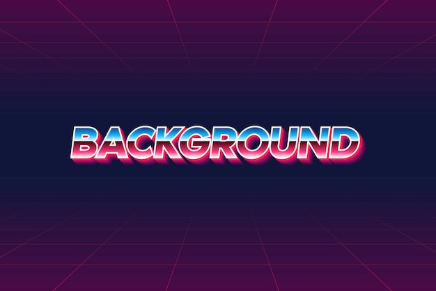 Vektor retro hintergrund typografie