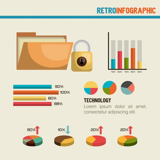 Retro-infografik-design