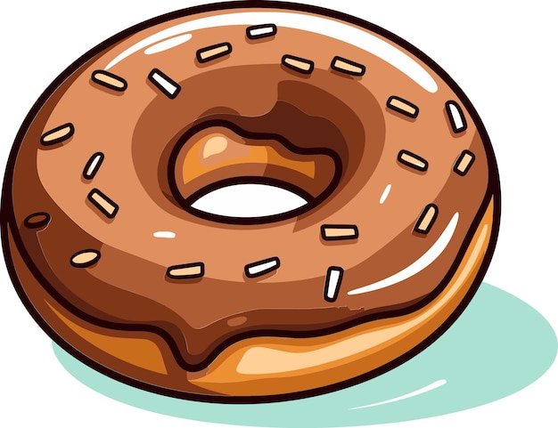 Retro-inspiriertes donut-vektor-illustrations-set für leckere donuts