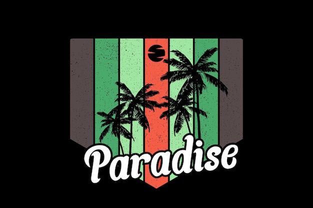 Retro-jahrgang des schattenbildparadieses