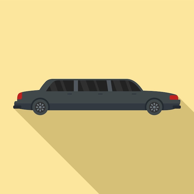 Retro-limousinen-symbol flache illustration eines retro-limousinen-vektorsymbols für webdesign