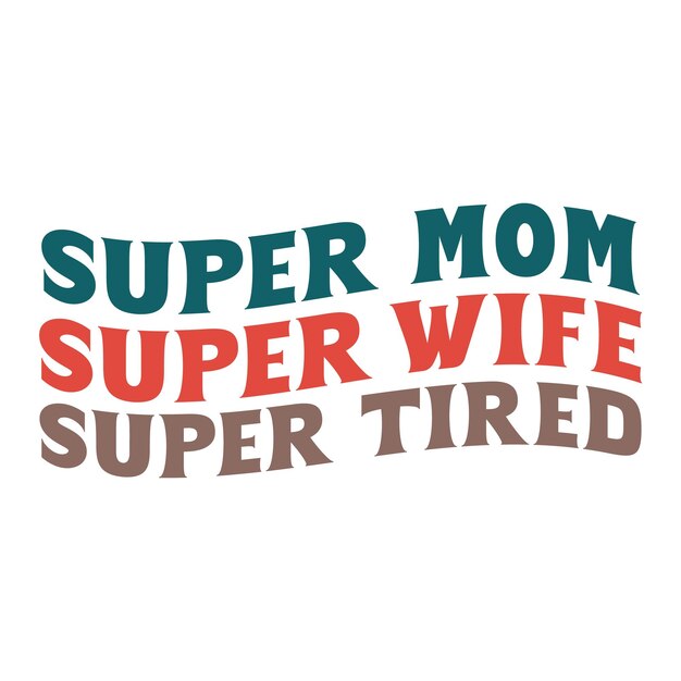 Vektor retro-mom-svg-design