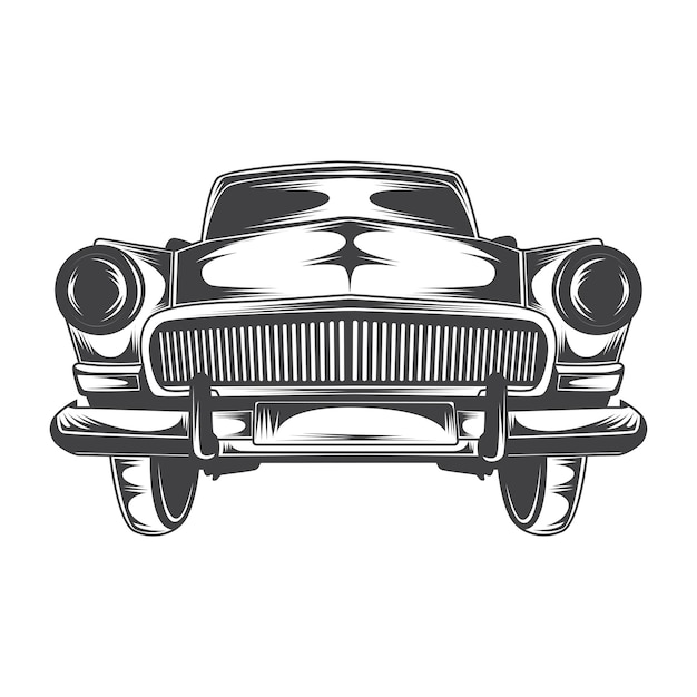 Retro-oldtimer-vektor-lagerillustration