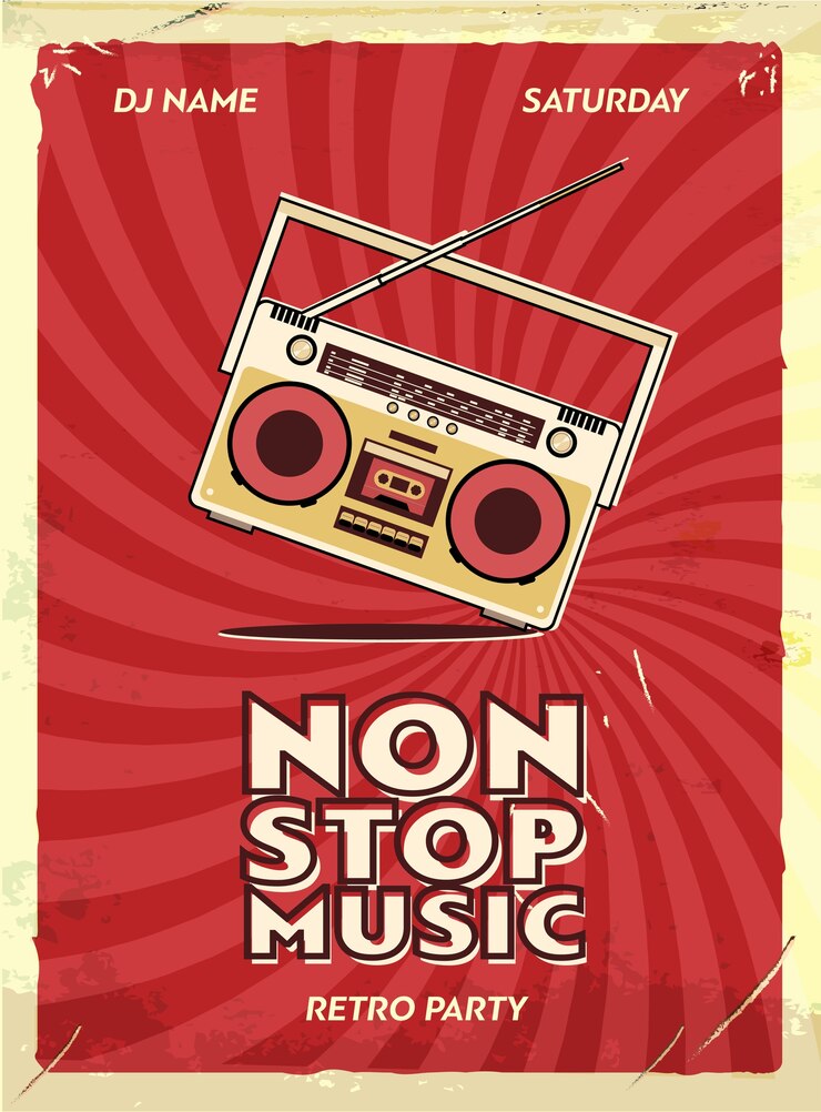 Retro-Party-Poster-Design