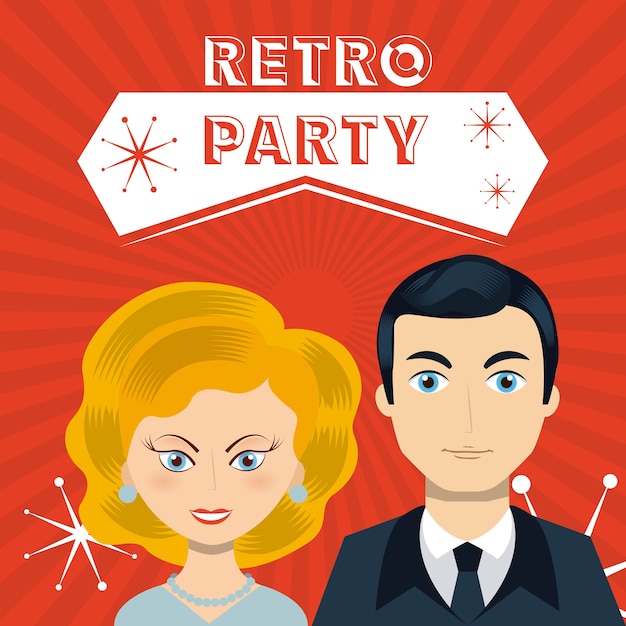 Vektor retro-party