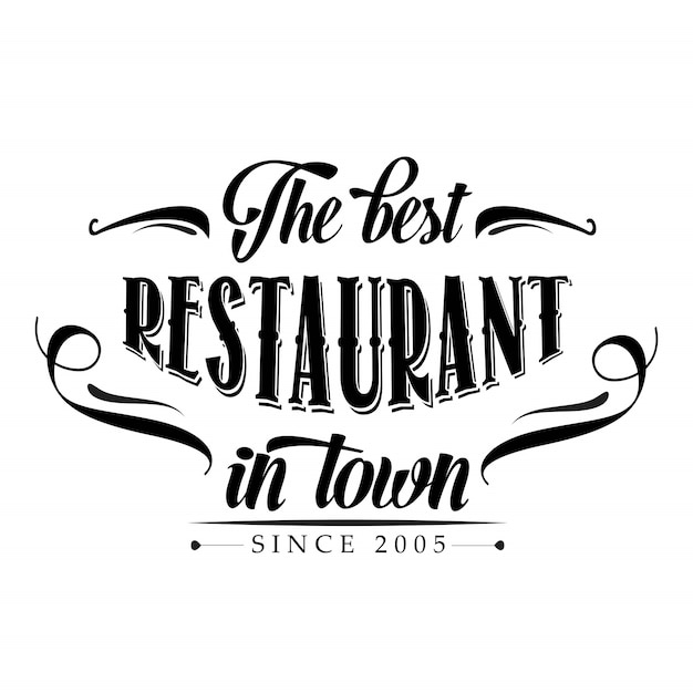 Retro Restaurantplakat