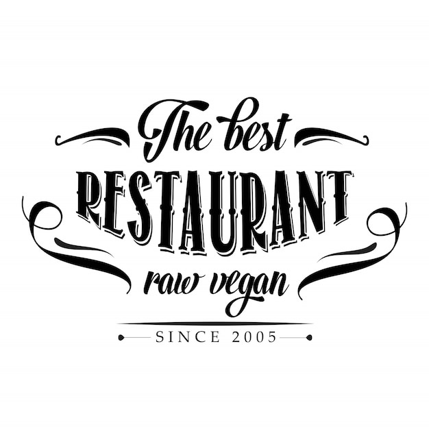 Retro- rohes veganes Restaurantplakat