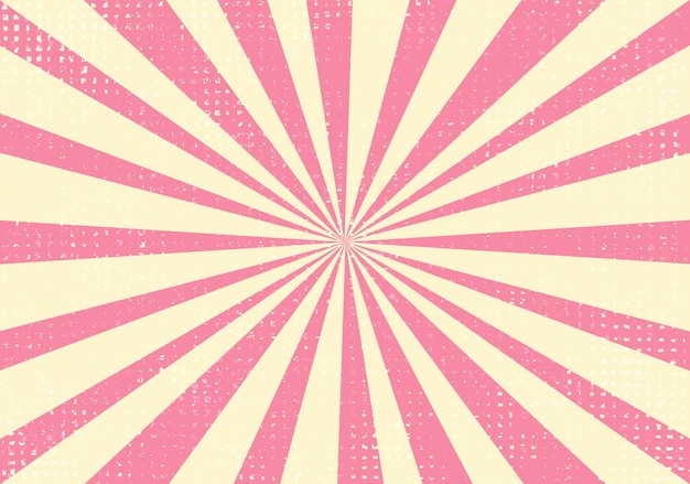 Retro roter Sunburst-Hintergrund