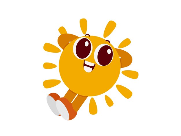 Retro-Sonnenzeichen-Illustration