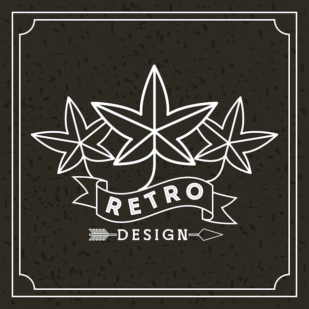 Retro-stil design