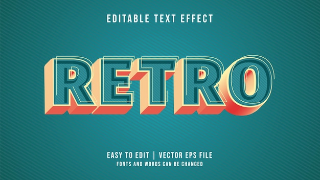 Retro-Text-Effekt