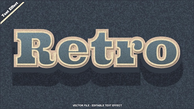 Vektor retro-text-effekt