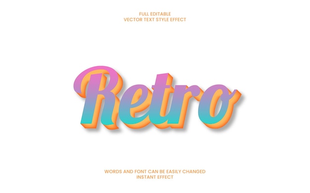 Retro-Text-Effekt