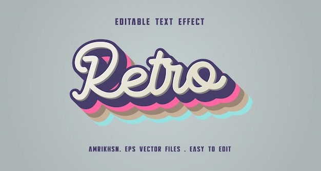 Retro-Text-Effekt