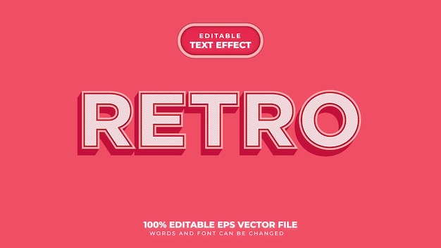 Retro-textstil-effekt