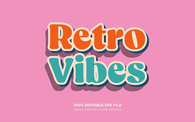 Retro-Vibes-Textstil-Effekt