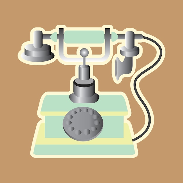 Retro-vintage-telefon-symbol