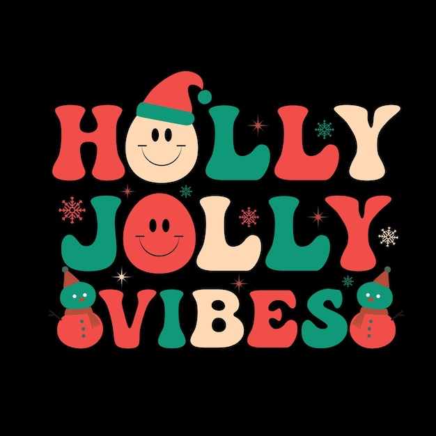 Retro-weihnachts-t-shirt-design