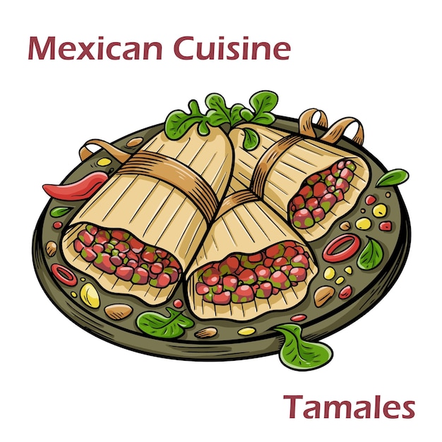Rezept für mexikanische Tamales mit gedämpften Bananenblättern Traditionelle Gastronomie Mexikos