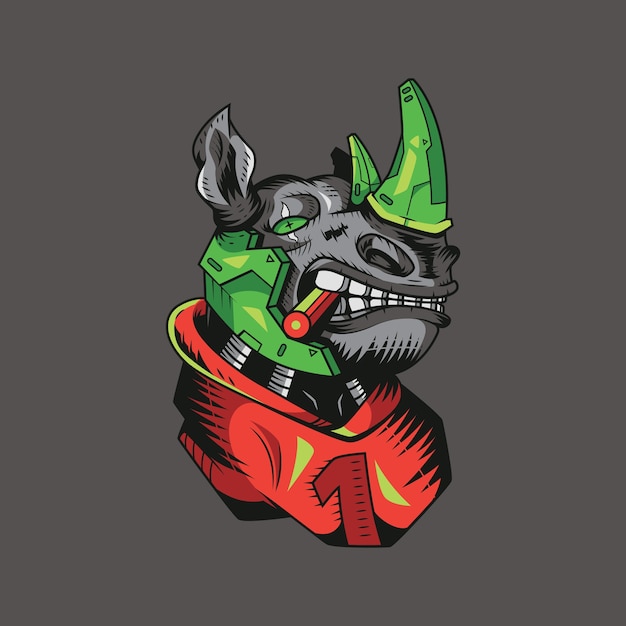 Rhino mafia illustration