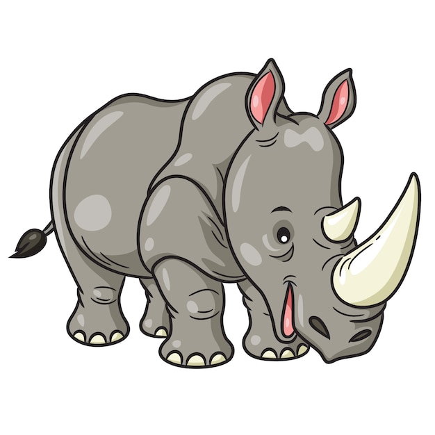 Rhino niedlichen cartoon