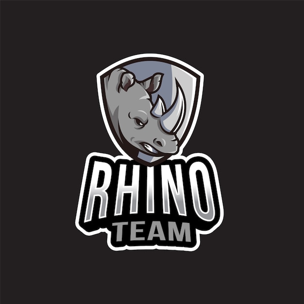 Rhino team logo vorlage