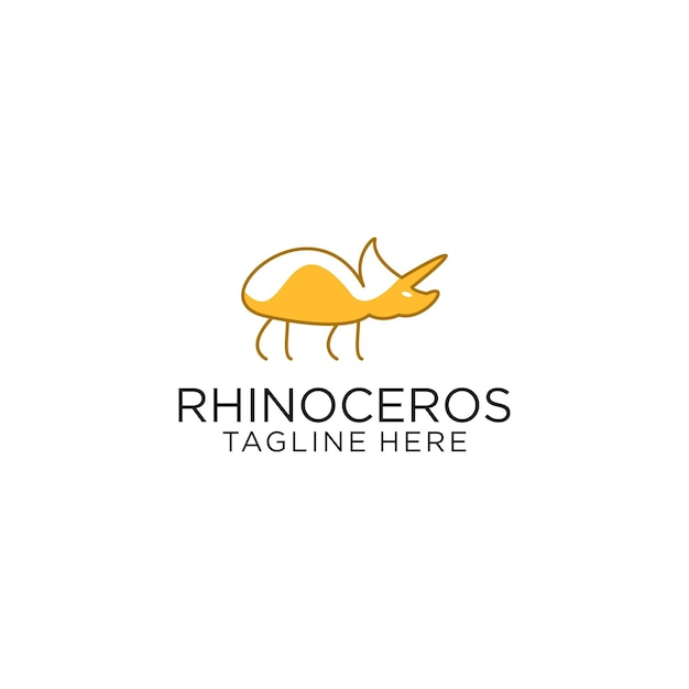 Rhinoceros-logo-icon-design-vektorvorlage