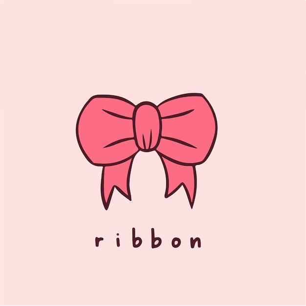 Ribbon Bows Symbol Social Media Post Vector Illustration